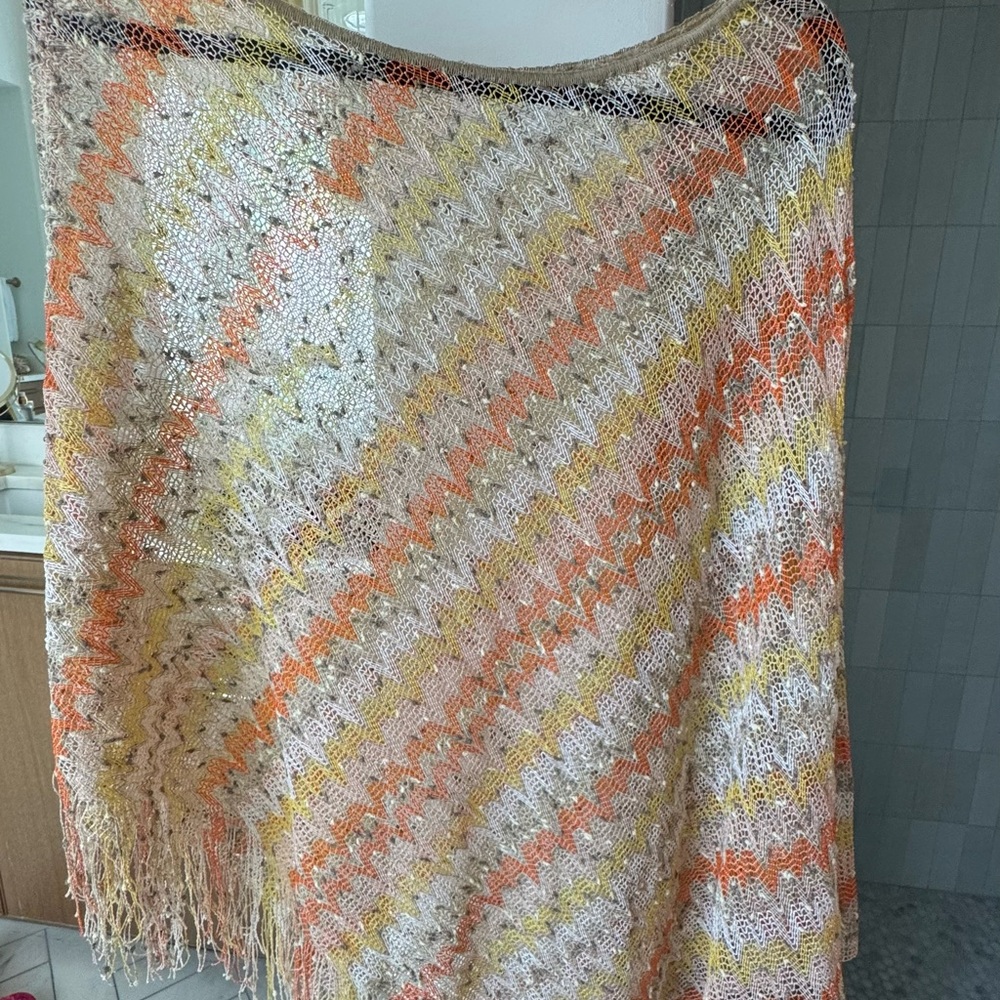Missoni Multicolor Zigzag Poncho